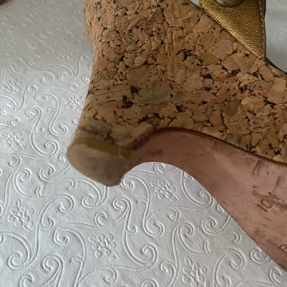 Bridget Shuster Cork Wedges Sandals. Size 10 - Picture 7 of 11
